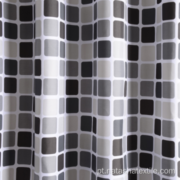 Cortina de chuveiro em mosaico de poliéster doméstico